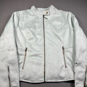 Curations Light Gray Moto Jacket